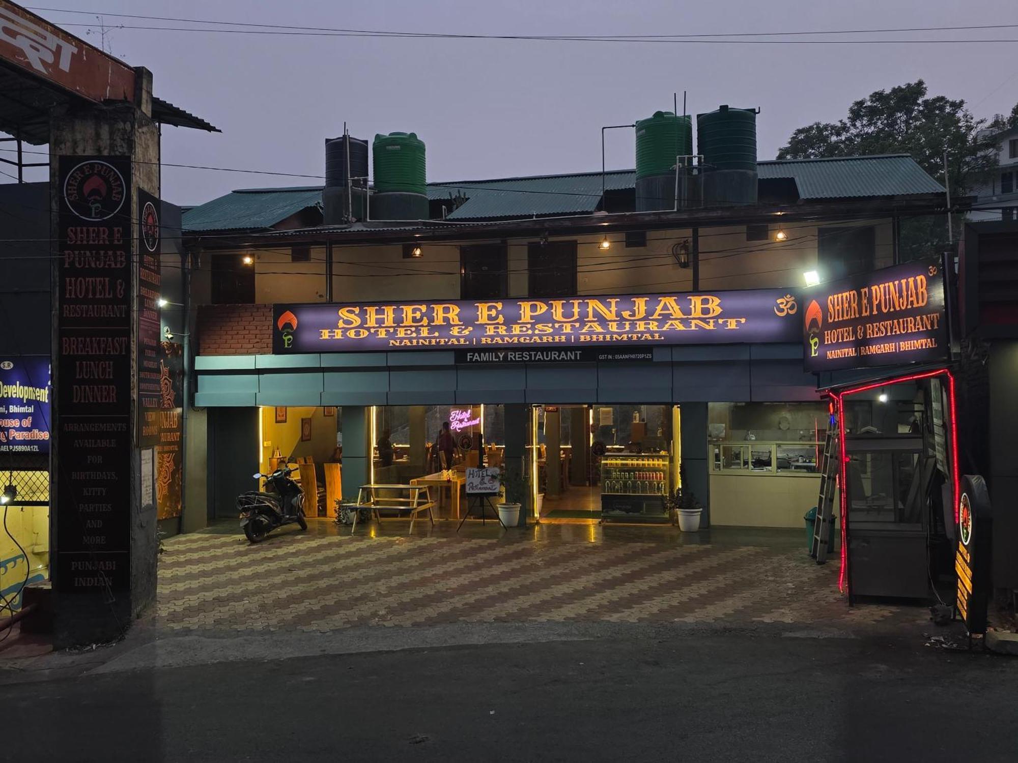 Sher E Punjab Hotel Bhīm Tāl Exterior foto